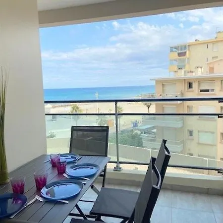 T2 Pour 4 Personnes Terrasse Vue Mer, Ascenseur - 4casi402 Charming One Bedroom * Canet-en-Roussillon